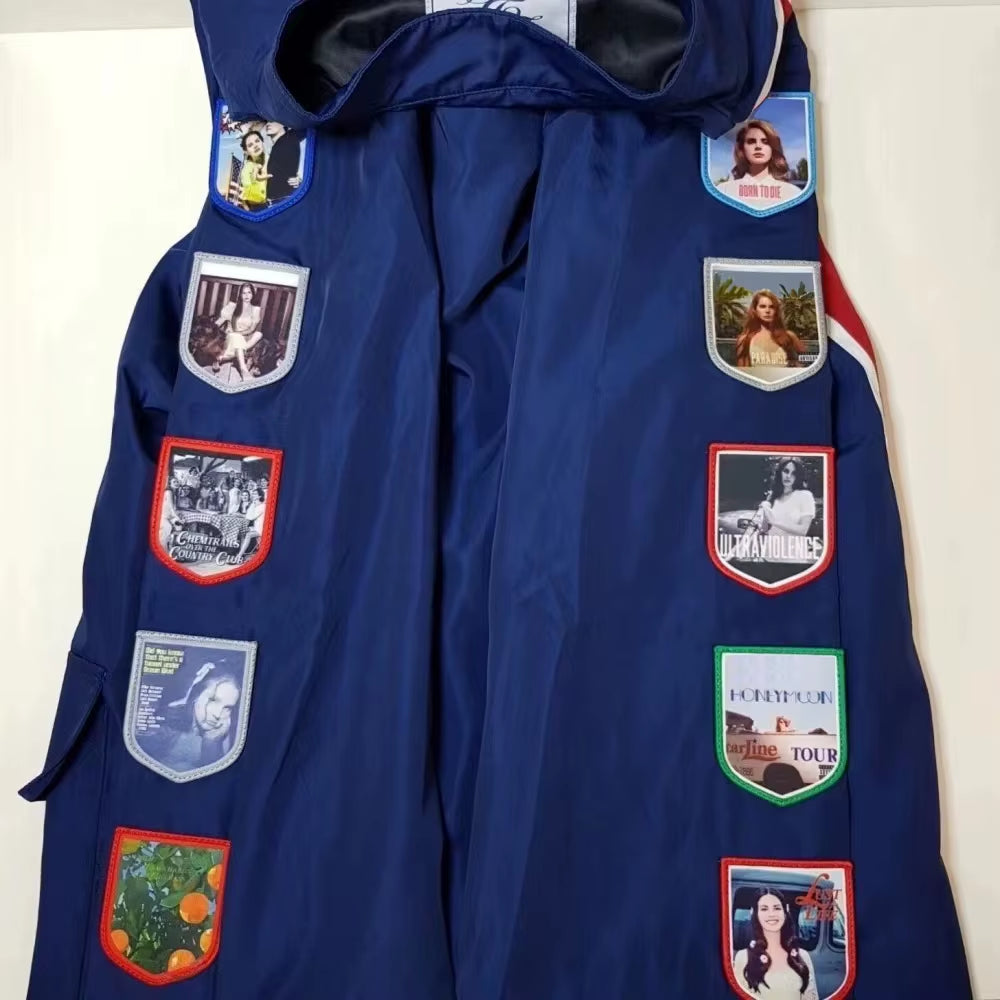 Lana Merch Commemorative LDR Racer Jackets 2025 Navy for Women and Men Racing Jacket with Patches Del Top Coat Reys Lady Clothes