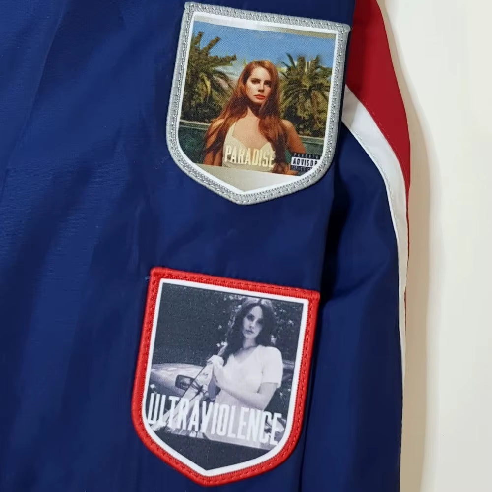 Lana Merch Commemorative LDR Racer Jackets 2025 Navy for Women and Men Racing Jacket with Patches Del Top Coat Reys Lady Clothes