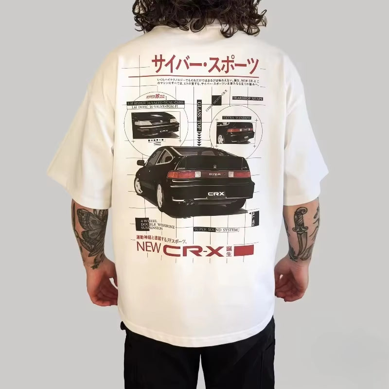 2025 Summer  Automobile and Motorcycle Clothing Comfortable Classic Logo Pattern Licensed Clothing Shortsleeved T-Shirt Top